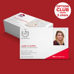 Carte de visite horizontale