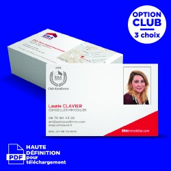 Carte de visite horizontale...