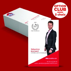 Carte de visite verticale