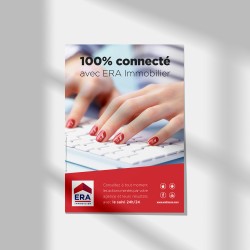Affiche 50x70 100% CONNECTE